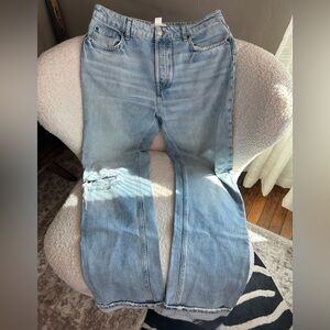 H&M Light Blue Distressed Jeans